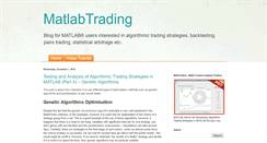 Desktop Screenshot of matlabtrading.com