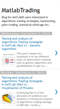 Mobile Screenshot of matlabtrading.com